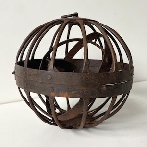 Walvisolielamp of cardanische ophanging - Zee - Nautisch antiek - Eind 19e tot begin 20e eeuw - IJzer - Walvisschip