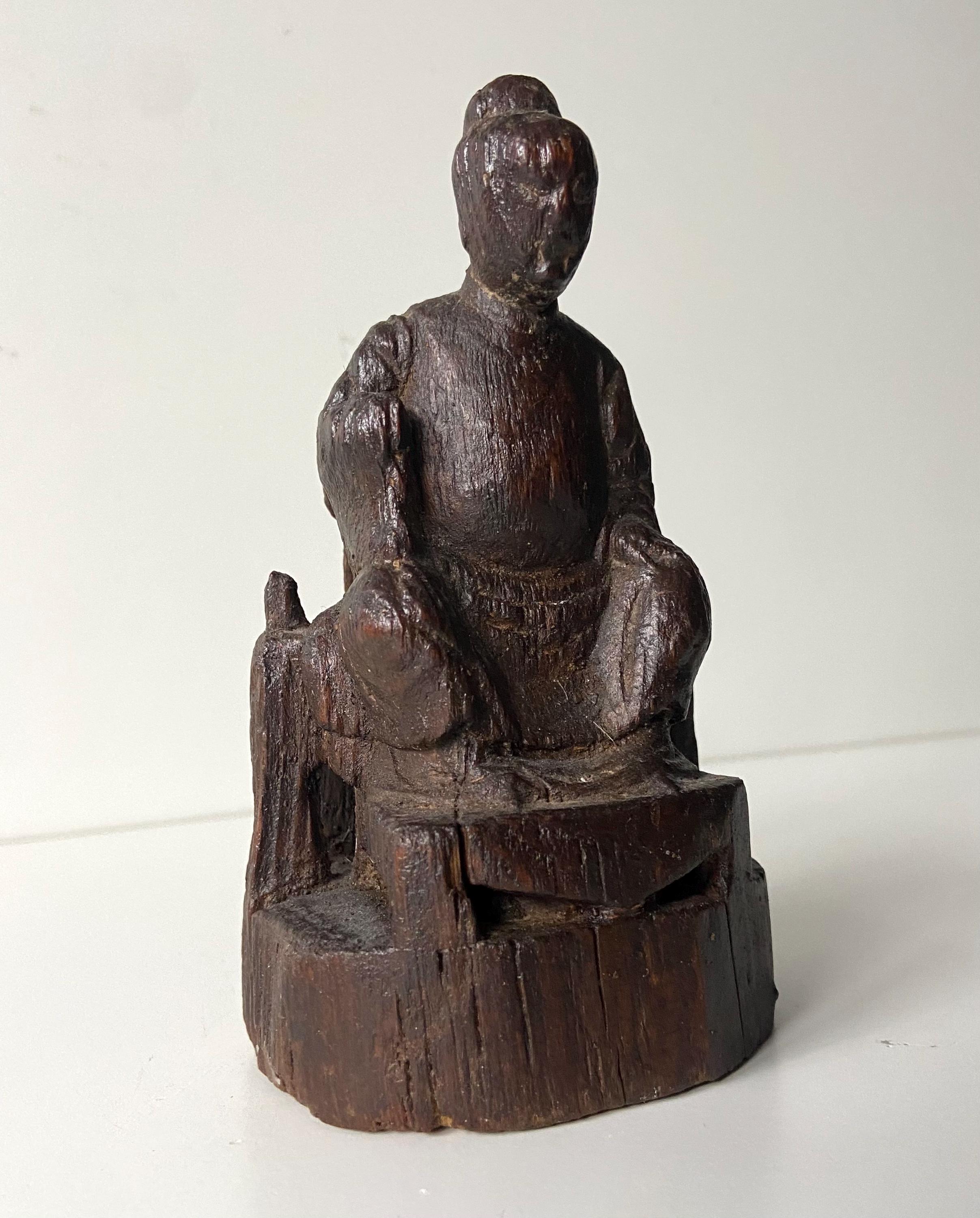 希少な中国の木彫 - 17世紀から18世紀初頭 - 木材 - 緑青 - Etsy 日本