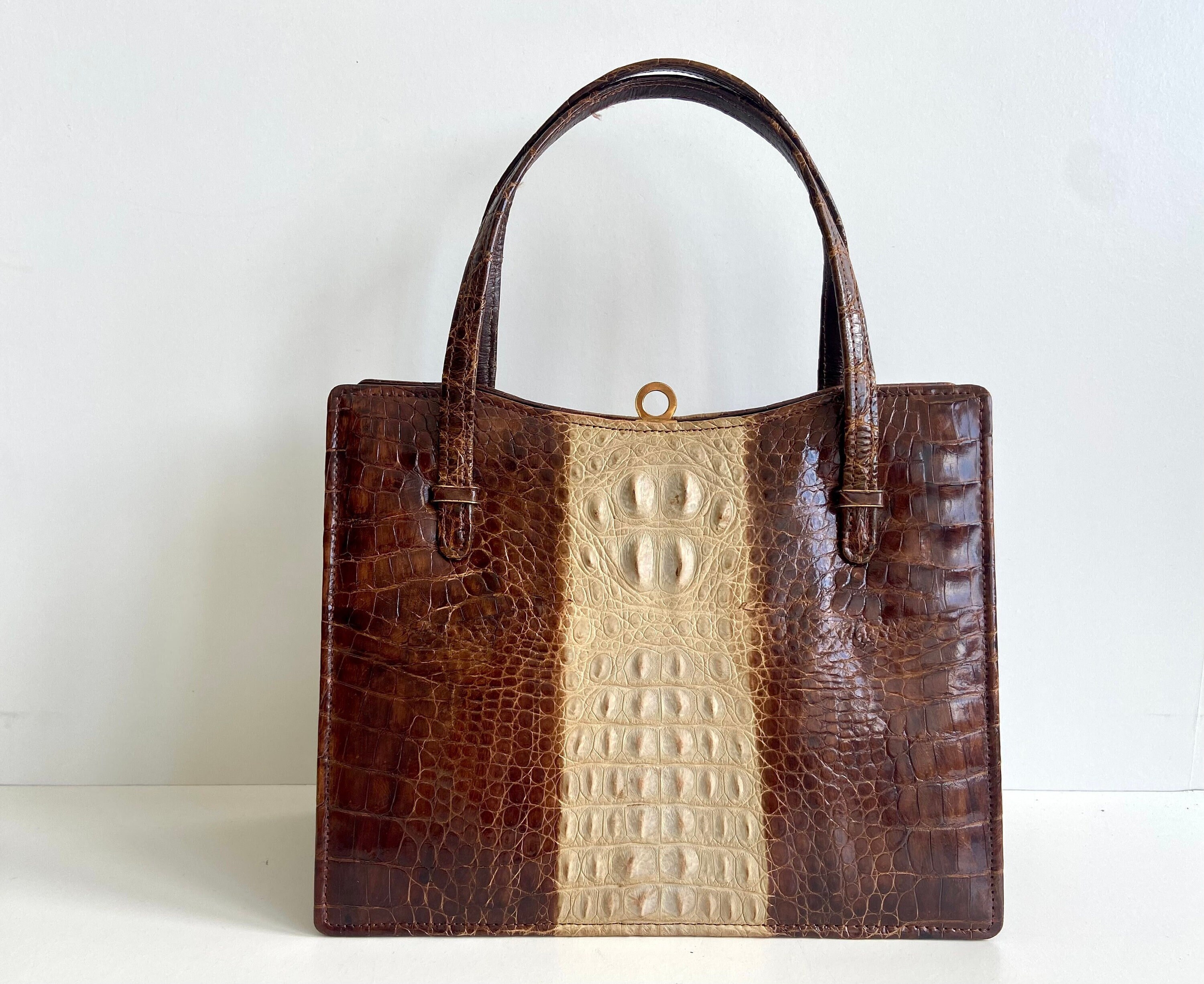 Authentic Exotic Crocodile Scales Skin Women Green Purse Genuine Real Alligator Leather Lady Handbag
