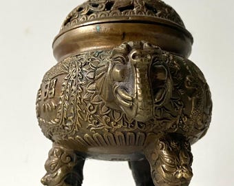 中国の香炉 - 20世紀 - 青銅製 - ヴィンテージ - アジア美術 - Etsy 日本
