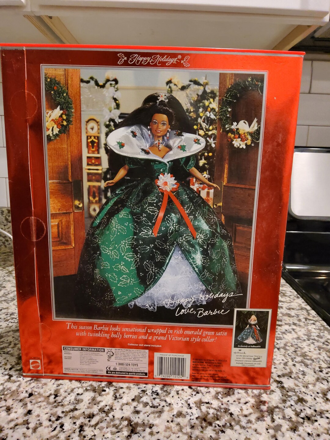 Poupée Barbie Happy Holidays 1995 – Édition Limitée – N°14123 – Mattel – Neuf