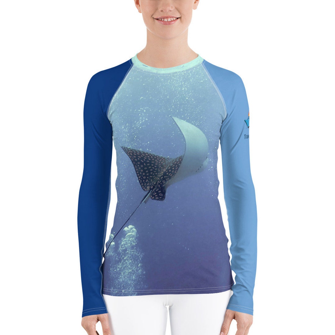 Rashguard femme - Eagle Ray Rising - Etsy France