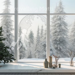 Winter Wonderland Virtual Home Office Background for Video Calls and Streaming - Microsoft Office Zoom Teams - Season Appropriate -
