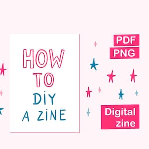 How To Make A Zine - Digital Instructions Instant Download, Printable PDF PNG