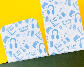 Positive Affirmations Bookmark, Zine Art, Handmade Stationery