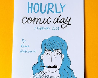 Hourly Comic 2023 Zine - Autobiographical Diary Comic Book