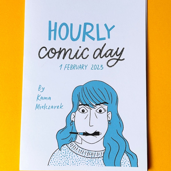 Hourly Comic 2023 Zine - Autobiographical Diary Comic Book