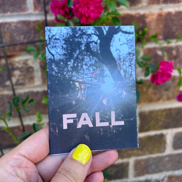 Positive Nature Zine About Fall / Autumn and Acceptance, Folded DIY Zine