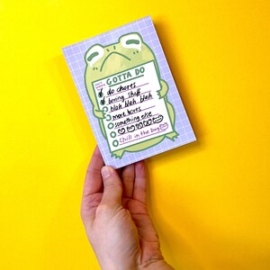 Lazy Frog Todo List Pad, A6, Manufactured in UK, Fully Recyclable bild 8