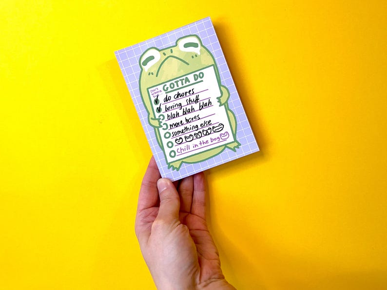 Lazy Frog Todo List Pad, A6, Manufactured in UK, Fully Recyclable bild 8