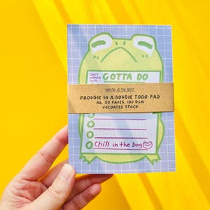 Lazy Frog Todo List Pad, A6, Manufactured in UK, Fully Recyclable bild 4