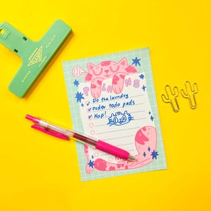 Sleepy Cat Todo List Pad, A6, FSC Approved Bild 4