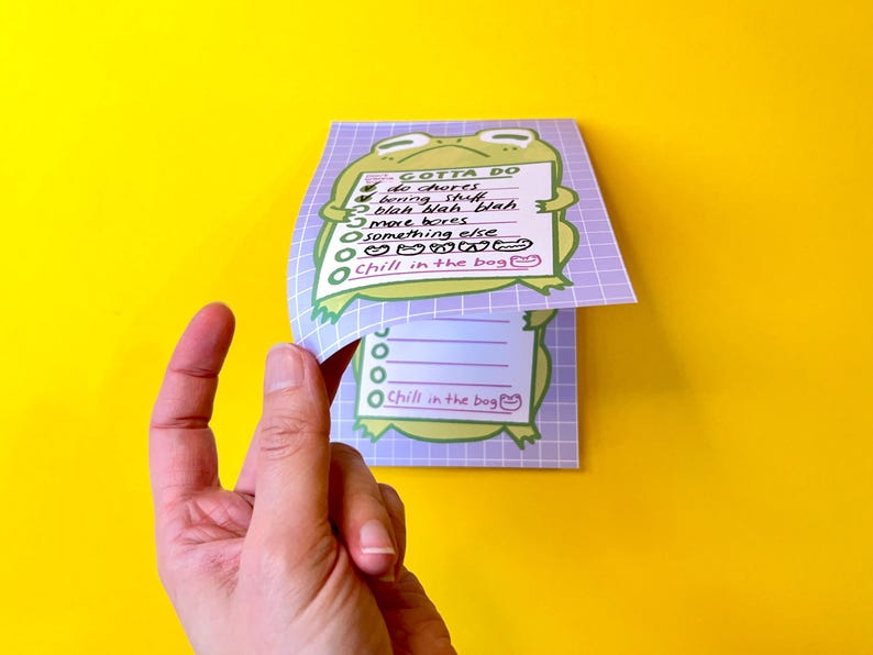 Lazy Frog Todo List Pad, A6, Manufactured in UK, Fully Recyclable bild 6