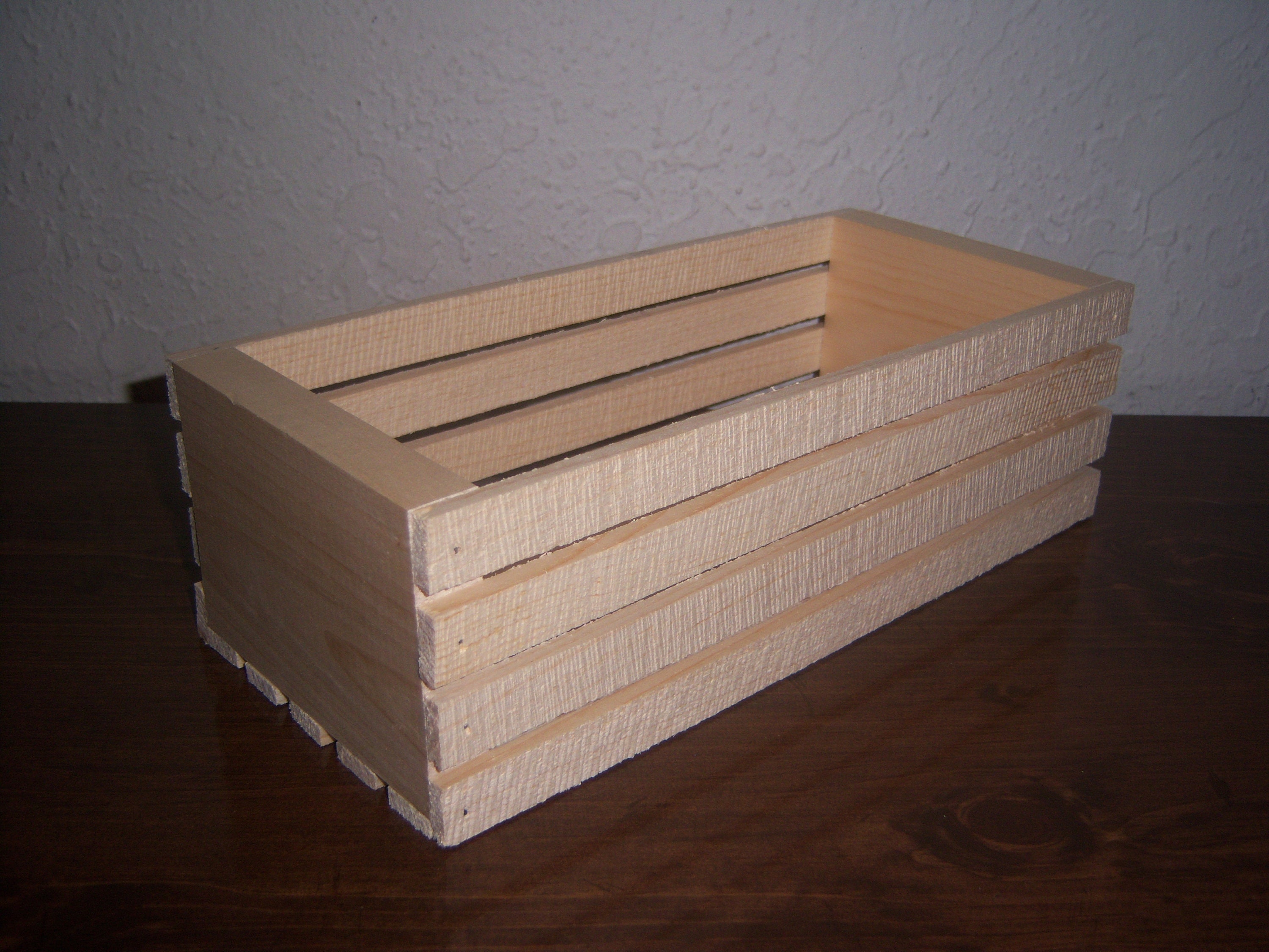 Caja de madera 12 L x 5 1/4 W x 3 3/4 H | Etsy