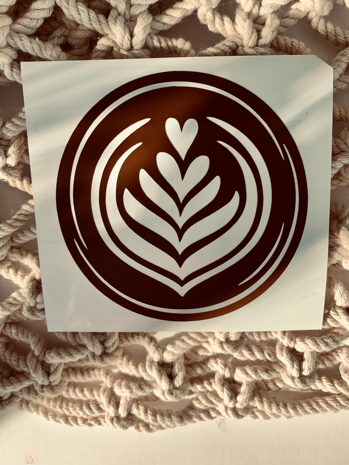Latte Art-latte Leaf-latte Decal-coffee is Life Decal Laptop | Etsy