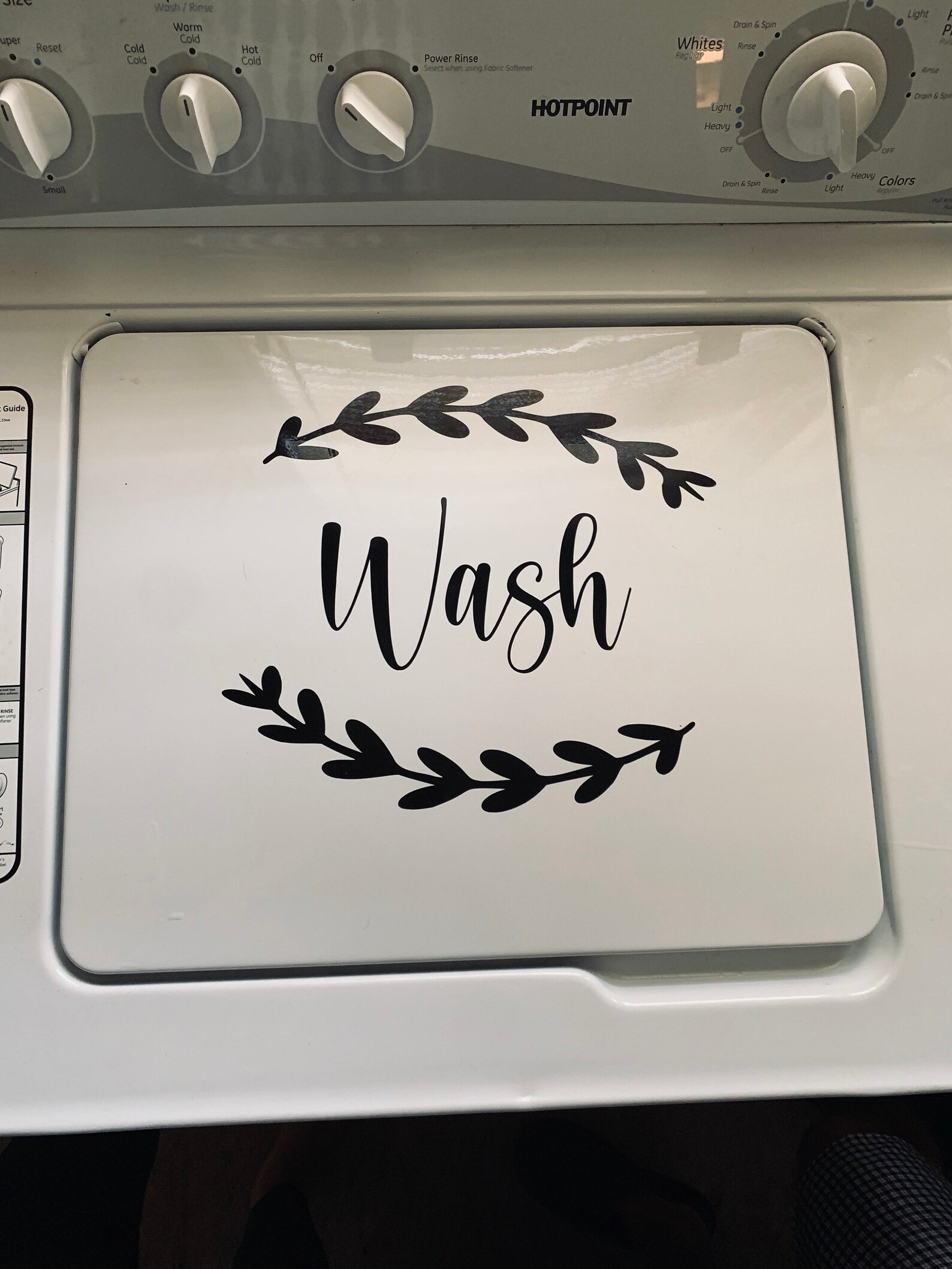Wash Dry Decal Washerdryer Decal Rustic Home Decor Etsy