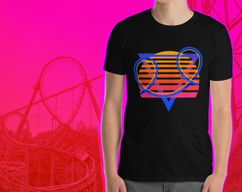 Classic RollerCoaster Shirt, Roller Coaster Tshirt, ThemePark T-Shirts, 80s Retro