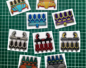 B&M Roller Coaster Stickers for Water Bottles, Theme Park Stickers for Laptop, Bolliger and Mabillard