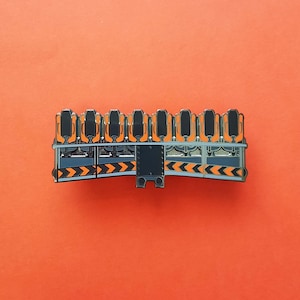 Oblivion Alton Towers Roller Coaster Enamel Pin Badge, Rollercoaster Car, X-Sector, Theme Park Collection