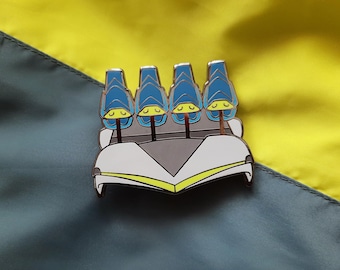 Fury 325 Carowinds, Roller Coaster Enamel Pin Badge, Rollercoaster Car, Theme Park Collection