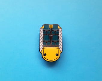 trocken Gedruckt Enamel Emaille Pin Abzeichen, Achterbahn Auto, Freizeitpark Sammlung