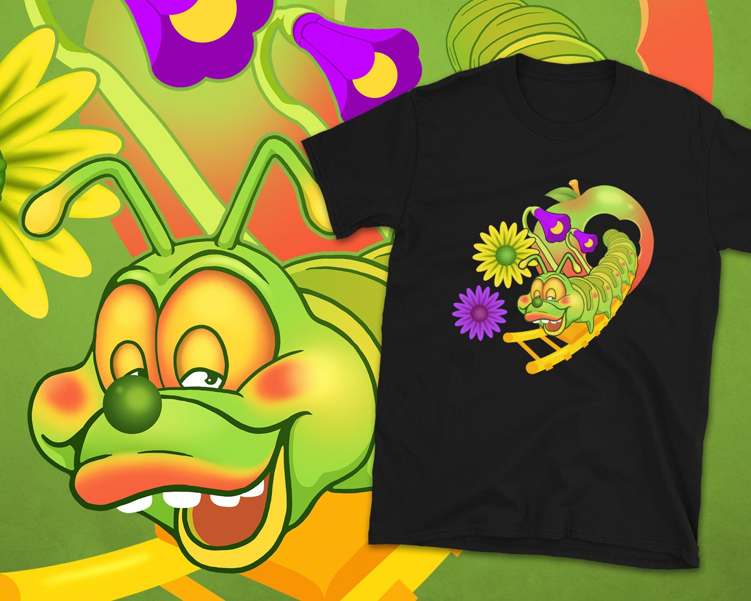Wacky Worm Shirt, Funny Roller Coaster Tshirt, Theme Park T-Shirts, Cred Counting Coaster Enthusiast