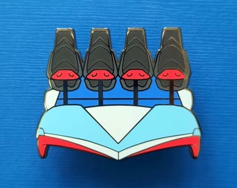 Orion Kings Island, Roller Coaster Enamel Pin Badge, Rollercoaster Car, Theme Park Collection