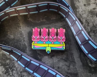 Hydra the Revenge Dorney Park, Roller Coaster Enamel Pin Badge, Rollercoaster Car, Theme Park Collection