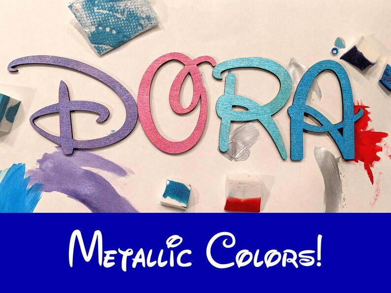 Disney Wall Art // Disney Letters // Custom Wood Letters Etsy