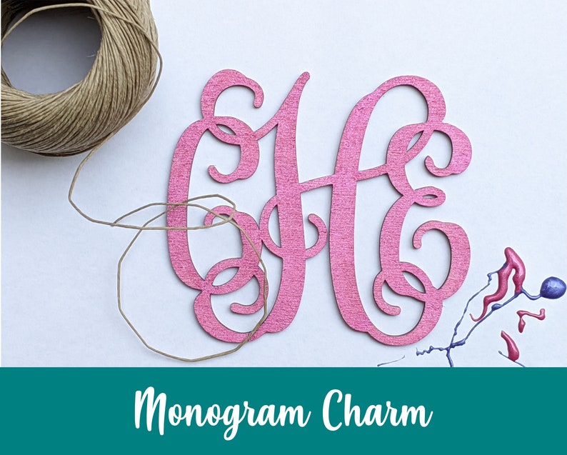 Rear View Mirror Charm // Monogram Car Charm // Bogg Bag Charm // Rear View Mirror Monogram // Acrylic Mirror Monogram 