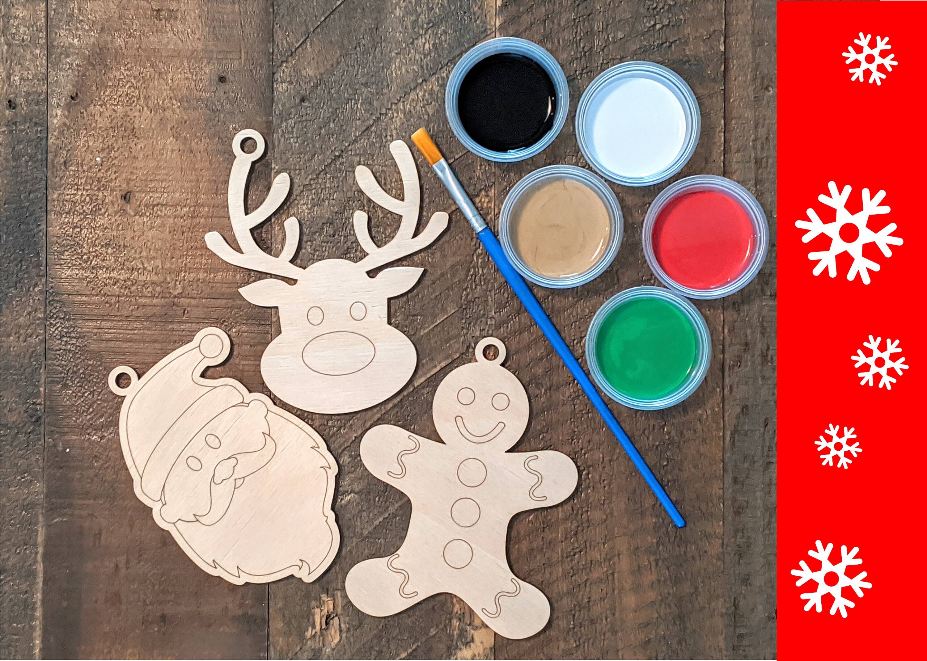 DIY Christmas Ornament / Kids Paint Kit Christmas / Ornament  Etsy