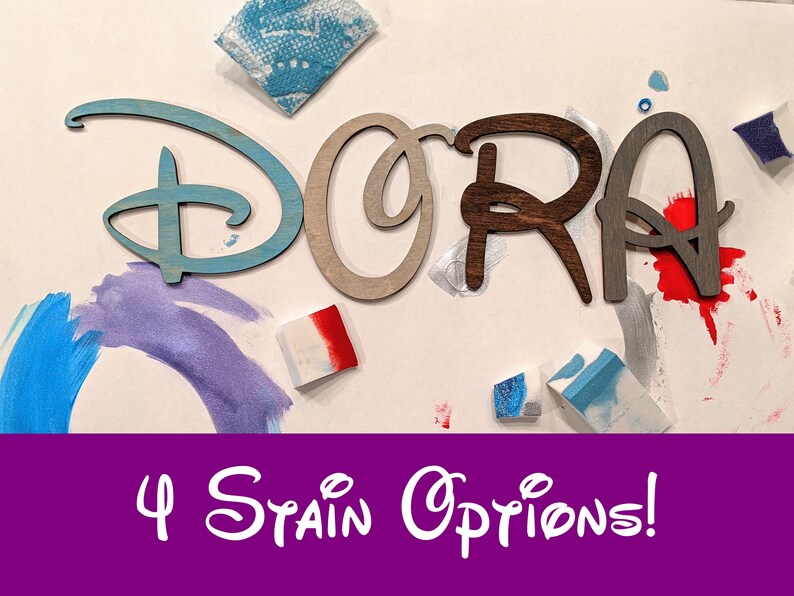 Disney Wall Art // Disney Letters // Custom Wood Letters Etsy