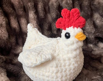 Chicken Plushie Beginner Crochet Pattern