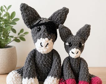 BUNDLE Dinky Donkey and Wonky Donkey Crochet Pattern PDF