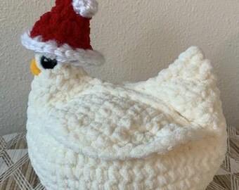 Christmas Santa Chicken Plushie Pattern