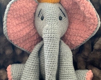 Pattern: Crochet Elephant Dumbo Stuffed Animal