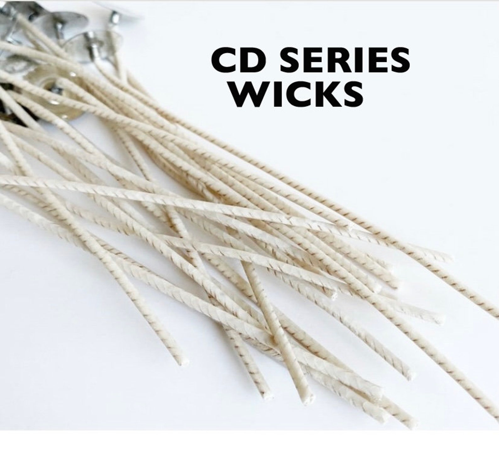 Pack of 20 Candle Wicks CD Series Prewaxed Pretabbed Etsy