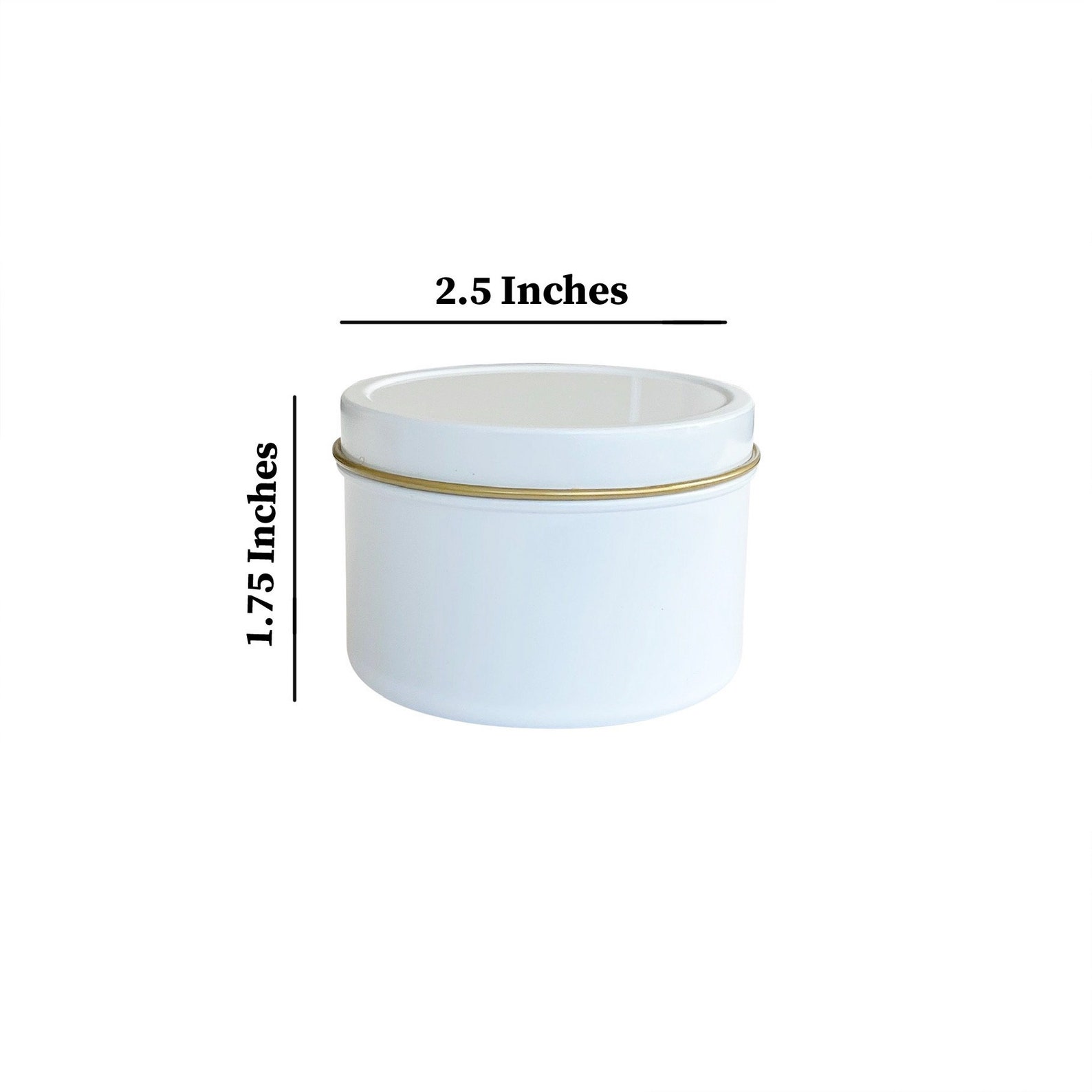 Pack of 6 White Tins for Candle Making 4 OZ Etsy