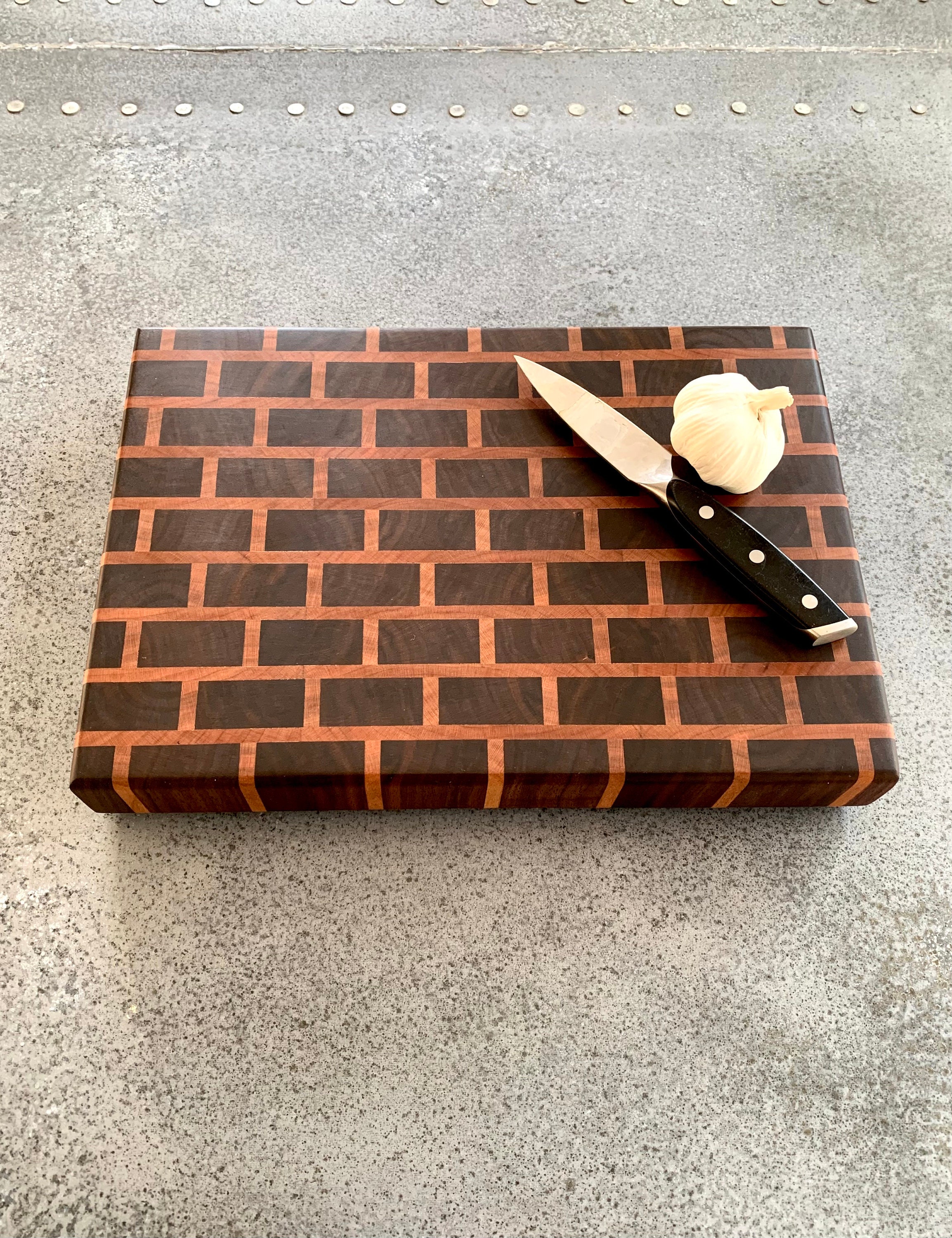 Handmade Walnut Brick Pattern End Grain Cutting Board / Wooden Etsy
