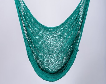 Handmade Cotton Hammock Chair – Boho Indoor Outdoor Swing