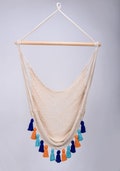 Handmade Natural Cotton Hammock Chair with Hue-Inspired Tassels – Boho Hanging Swing for Indoor & Outdoor Relaxation product logo