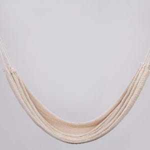 King Size Natural  Hammock – Handmade by Artisans, Made from Cotton, Indoor/Outdoor Hanging Bed