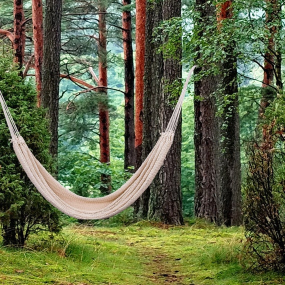 Hanging hammock between trees sales