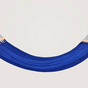 Handmade Natural Cotton Hammock with Wooden Bar (Multiple Colors) - Interior and Outdoor Hammock