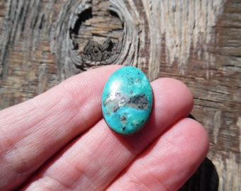 Turquoise with pyrite designer cabochon from Mexico