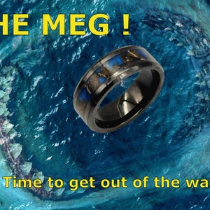 Zwarte keramische Megalodon-ring - The MEG