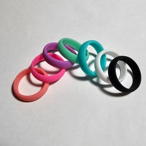 Silicone Rubber Wedding Ring / Band for Men and Women 6mm Etsy