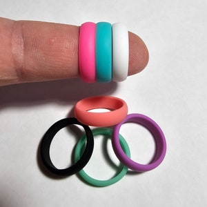 Silicone Rubber Wedding Ring / Band for Men and Women 6mm Etsy
