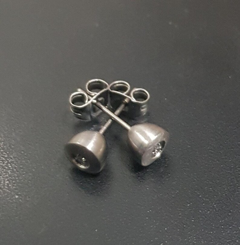 Titanium Stud Earrings for Sensitive Ears Etsy