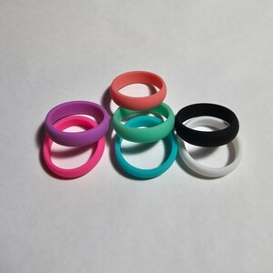 Silicone Rubber Wedding Ring / Band for Men and Women 6mm Etsy